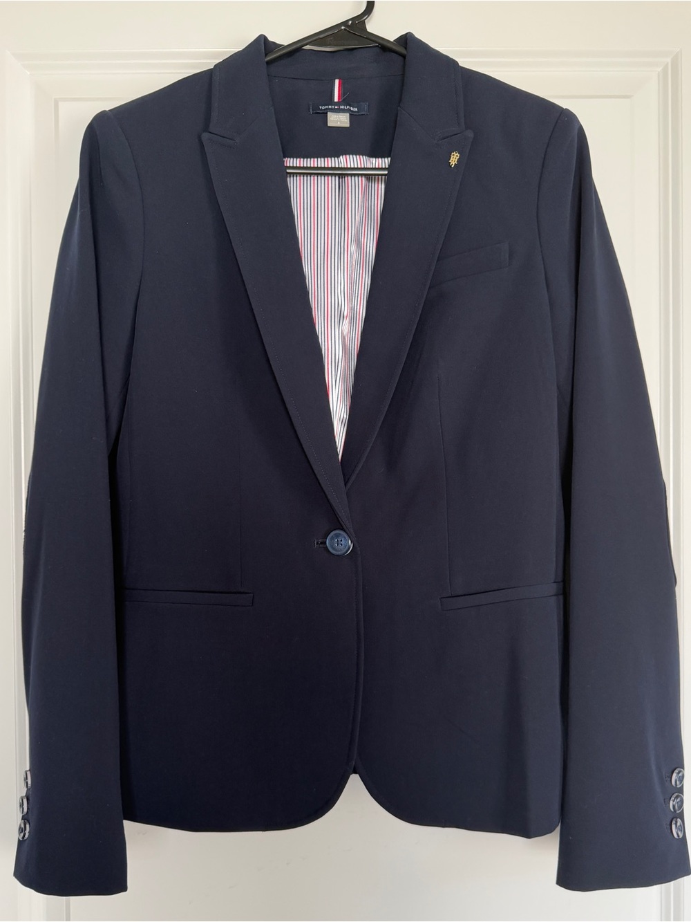 Tommy Hilfiger Dark Navy Single-Button Blazer